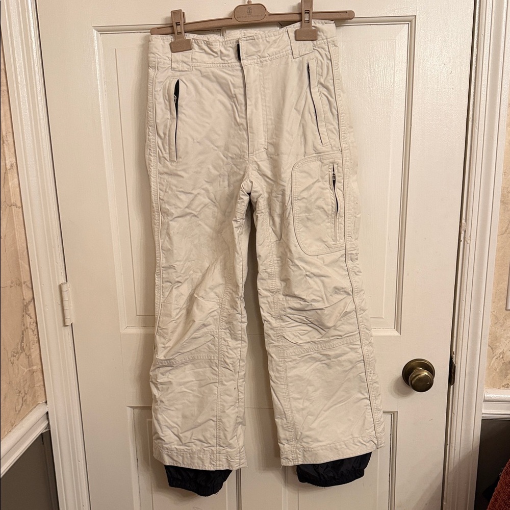 Obermeyer Cream Ski Pants size 12 Junior